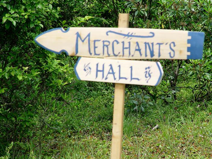 Merchant's Hall Sign